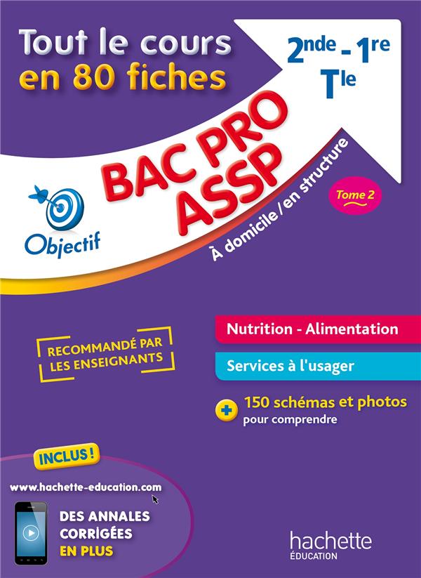 FICHES BAC PRO ASSP NUTRITION-ALIMENTATION - GOLA/LUCIANI/SERVAT - HACHETTE