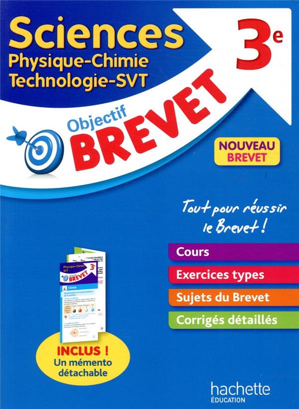 OBJECTIF BREVET SCIENCES - DESSAINT/OTTEVAERE - HACHETTE