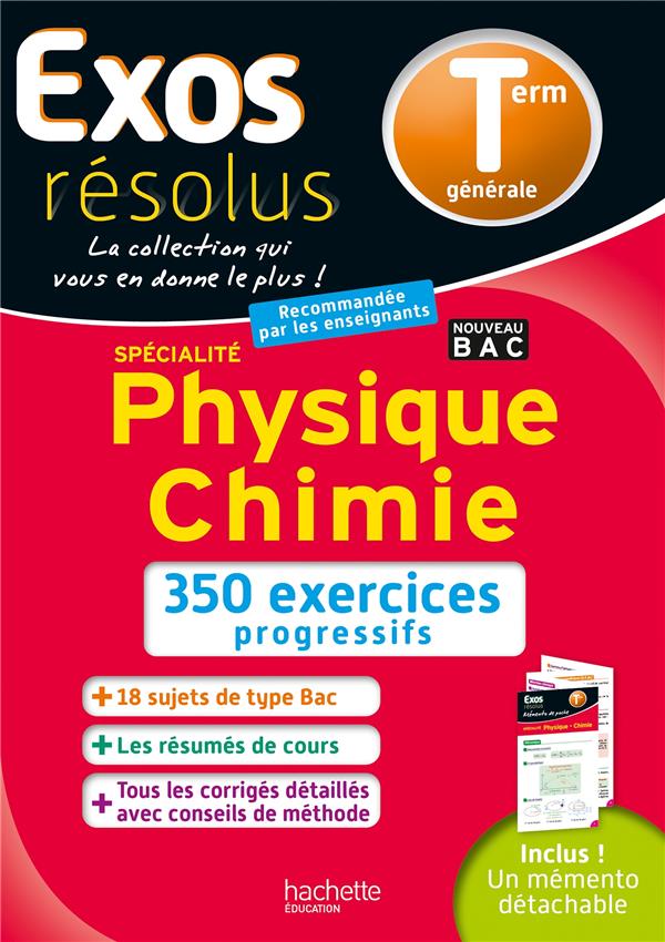 EXOS RESOLUS SPECIALITE PHYSIQUE CHIMIE TERMINALE - DE LA BAUME/BLAT - HACHETTE