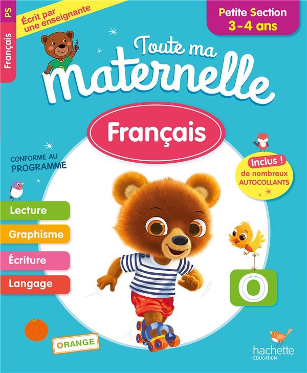 TOUTE MA MATERNELLE - FRANCAIS PETITE SECTION (3-4 ANS) - MARCEL CAROLINE - HACHETTE