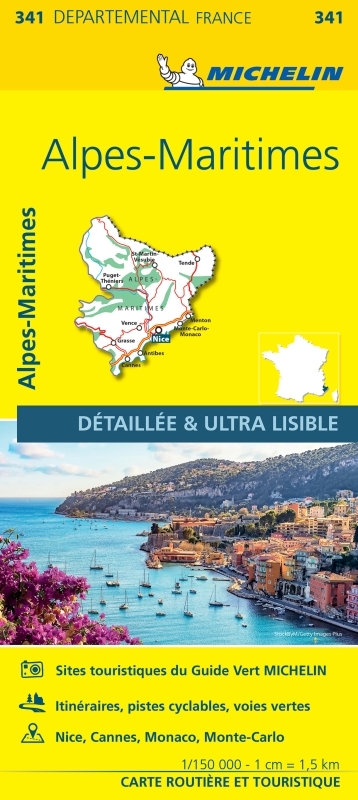 Carte Départementale Alpes-Maritimes - XXX - MICHELIN