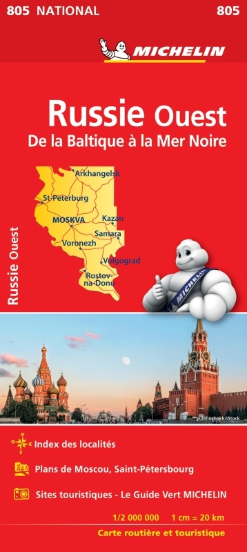 CARTE NATIONALE RUSSIE OCCIDENTALE - XXX - MICHELIN