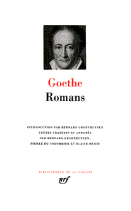 ROMANS - GOETHE J W V. - GALLIMARD