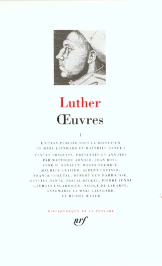 OEUVRES (TOME 1) - LUTHER MARTIN - GALLIMARD