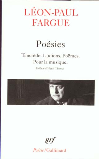 POESIES - FARGUE/THOMAS - GALLIMARD