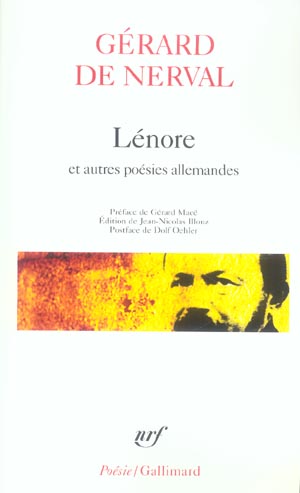 LENORE ET AUTRES POESIES ALLEMANDES - NERVAL/MACE - GALLIMARD