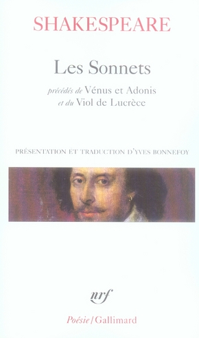 LES SONNETS/VENUS ET ADONIS/VIOL DE LUCRECE - SHAKESPEARE WILLIAM - GALLIMARD