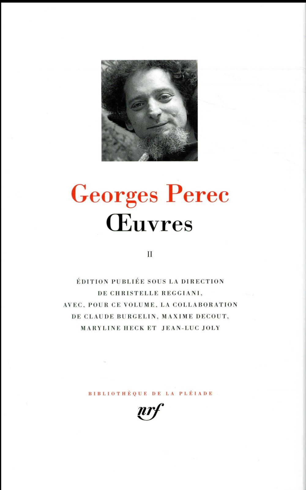 OEUVRES - VOL02 - PEREC GEORGES - Gallimard