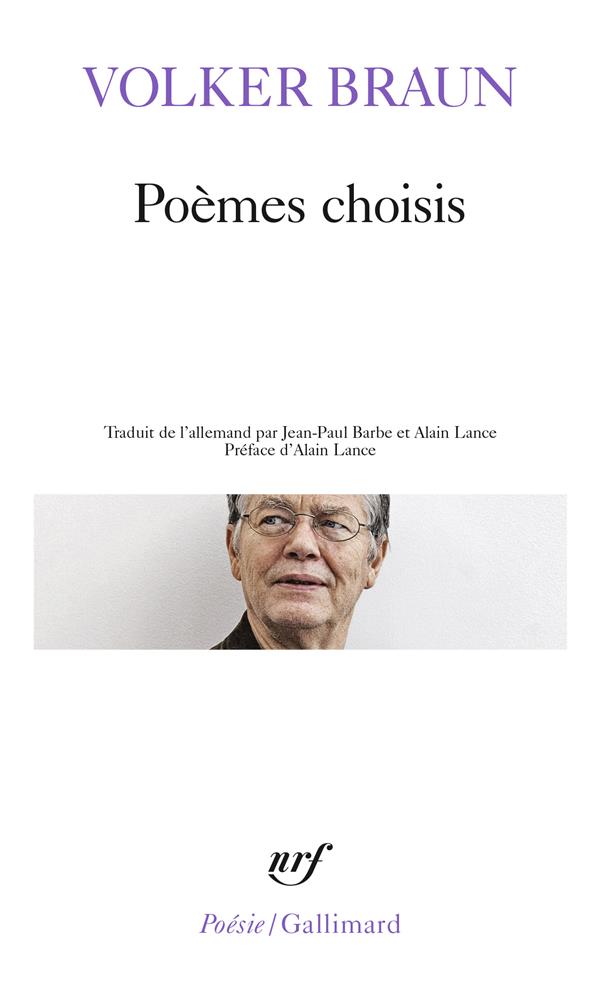 POEMES CHOISIS - BRAUN VOLKER - GALLIMARD