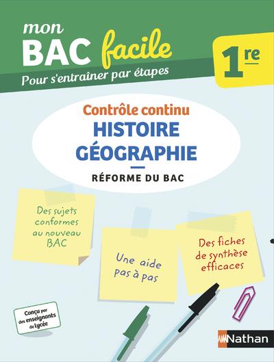 MON BAC FACILE HISTOIRE GEOGRAPHIE 1RE - JEZEQUEL PASCAL - CLE INTERNAT