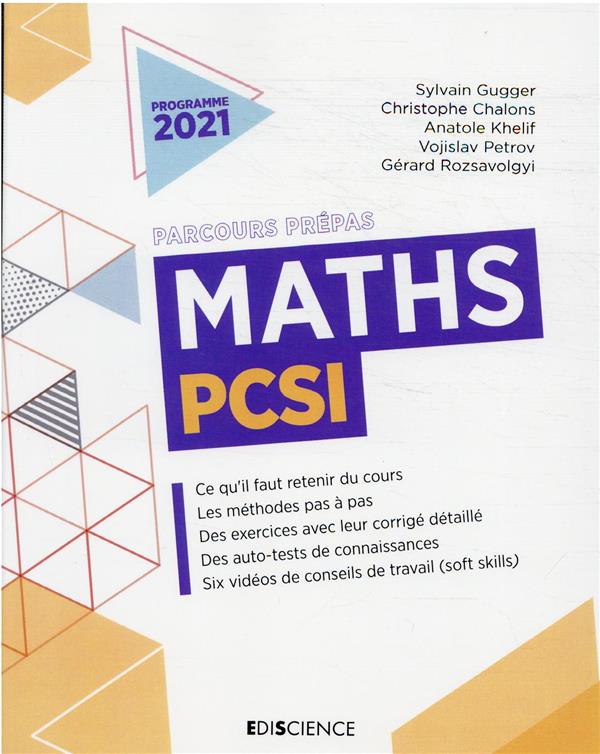 MATHS PCSI - GUGGER/CHALONS - DUNOD