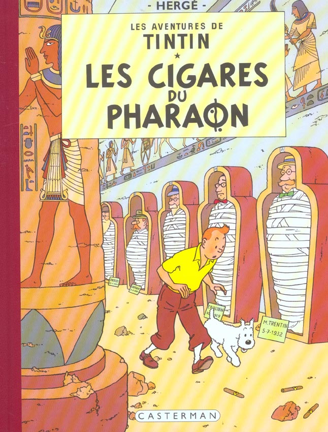 LES CIGARES DU PHARAON - GRAND FORMAT, FAC-SIMILE DE L-EDITION DE 1942 EN NOIR ET BLANC (NOUVELLE ED - HERGE - CASTERMAN