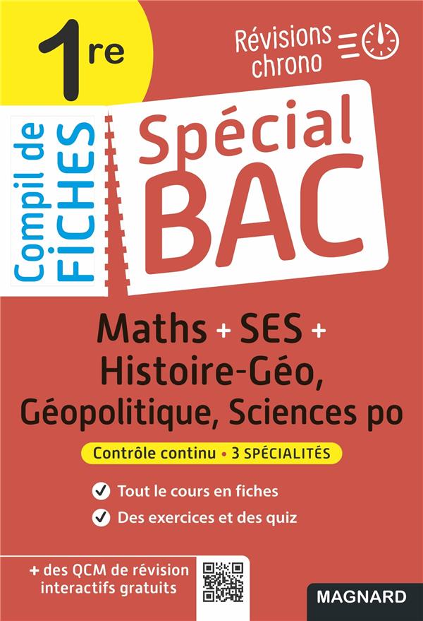 SPECIAL BAC COMPIL DE FICHES MATHS-SES-HISTOIRE-GEO-GEOPOLITIQUE-SCIENCES PO 1RE BAC 2022 - TOUT LE - CHARLES/PUNTA - MAGNARD