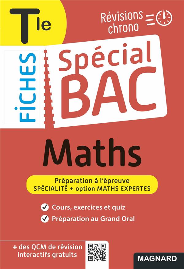 SPECIAL BAC FICHES MATHS + MATHS EXPERTES TLE BAC 2022 - TOUT LE PROGRAMME EN 61 FICHES, MEMOS, SCHE - PUNTA VITO - MAGNARD