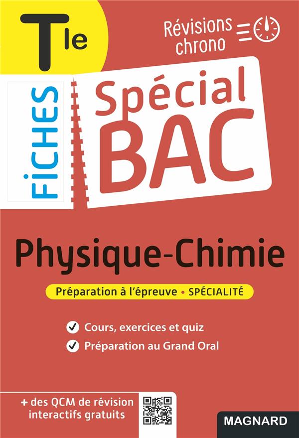 SPECIAL BAC FICHES PHYSIQUE-CHIMIE TLE BAC 2022 - TOUT LE PROGRAMME EN 60 FICHES, COURS ULTRA-VISUEL - MARIAUD CHRISTIAN - MAGNARD