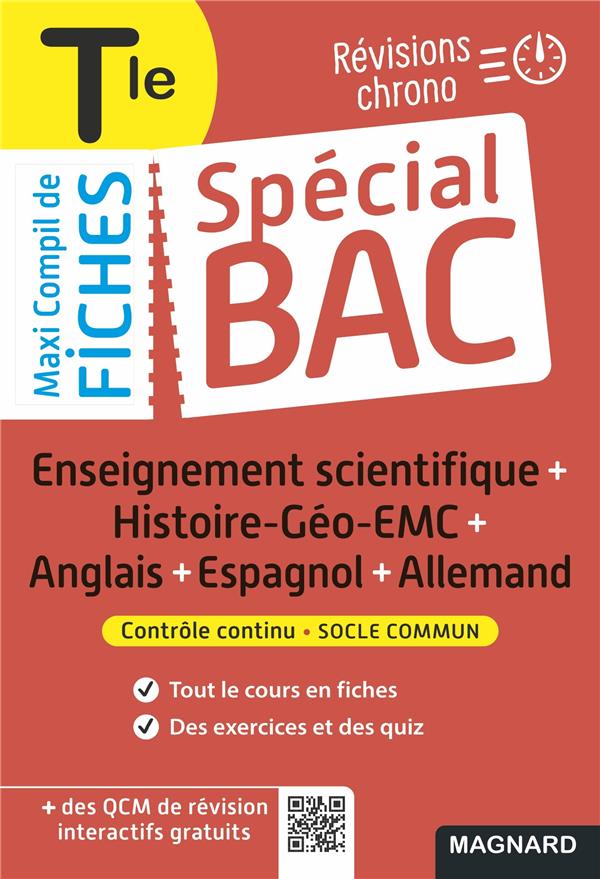 SPECIAL BAC MAXI COMPIL DE FICHES CONTROLE CONTINU TLE BAC 2022 - TOUT LE PROGRAMME EN 191 FICHES, C - DABOVAL/MADEC/HEPTON - MAGNARD