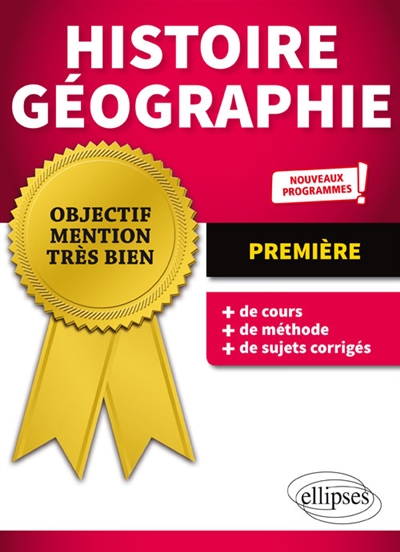 HISTOIRE-GEOGRAPHIE - PREMIERE - NOUVEAUX P ROGRAMMES - DURAND MARIE - ELLIPSES MARKET