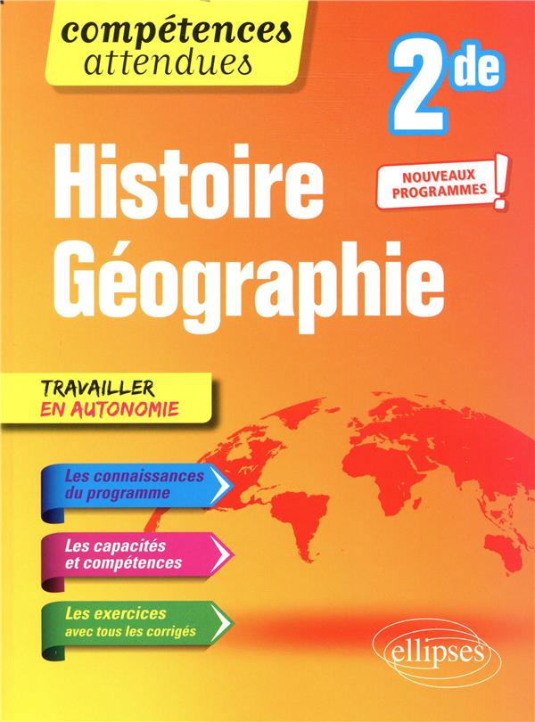 HISTOIRE-GEOGRAPHIE - SECONDE - NOUVEAUX PR OGRAMMES - VEBER JEAN-BAPTISTE - ELLIPSES MARKET