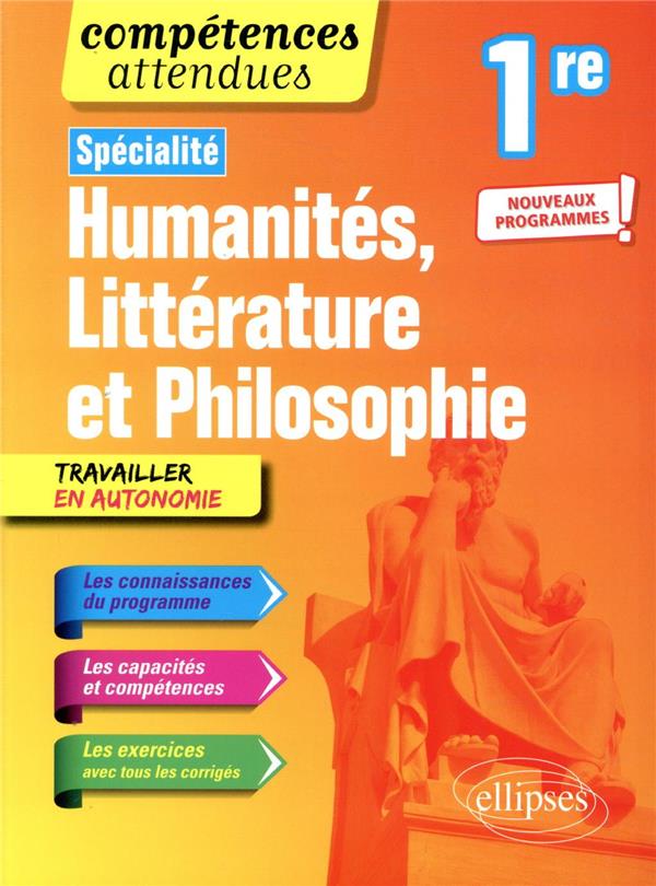 SPECIALITE HUMANITES, LITTERATURE ET PHILOS OPHIE - PREMIERE - NOUVEAUX PROGRAMMES - ESSADEK/PUYMOYEN - ELLIPSES MARKET