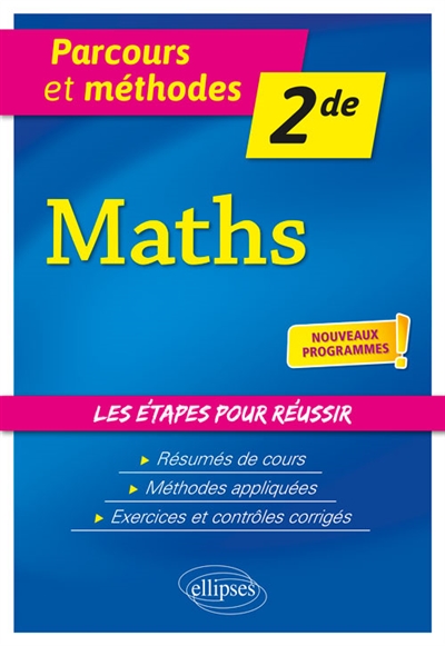 MATHEMATIQUES - SECONDE - NOUVEAUX PROGRAMM ES - OBATON VINCENT - ELLIPSES MARKET