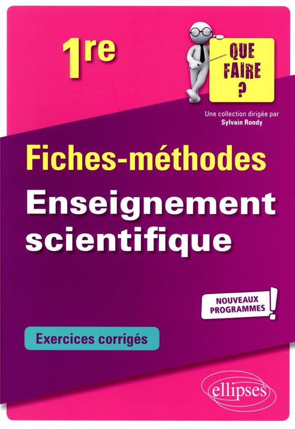 ENSEIGNEMENT SCIENTIFIQUE - PREMIERE - NOUV EAUX PROGRAMMES - CHEVERRY/GLOWACZ - ELLIPSES MARKET