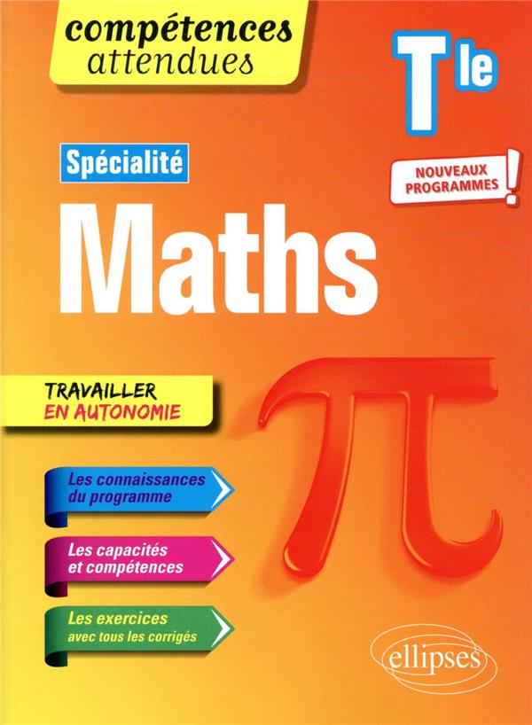 SPECIALITE MATHEMATIQUES - TERMINALE - NOUV EAUX PROGRAMMES - PONSONNET/CASTELLINO - ELLIPSES MARKET