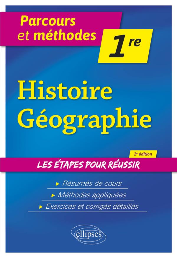 HISTOIRE-GEOGRAPHIE - PREMIERE - BELLIN/MANRUBIA - ELLIPSES MARKET