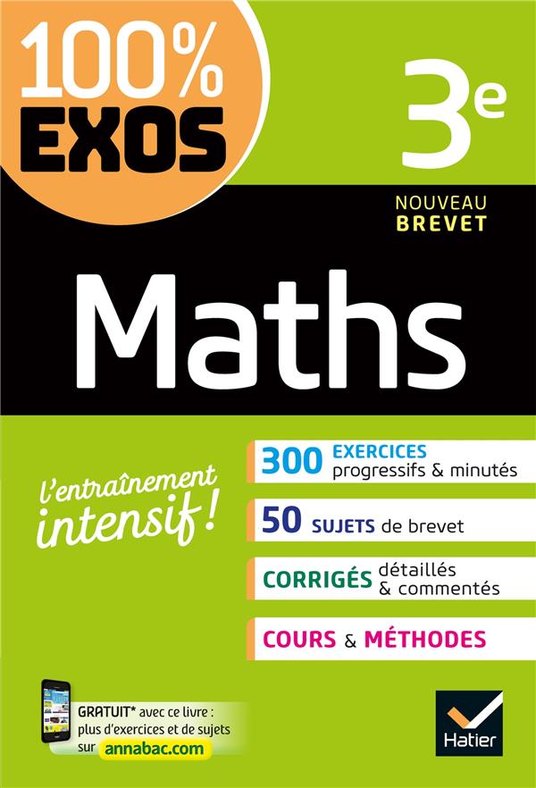 MATHS 3E - EXERCICES RESOLUS - TROISIEME - DHONDT/LARROUTUROU - HATIER SCOLAIRE