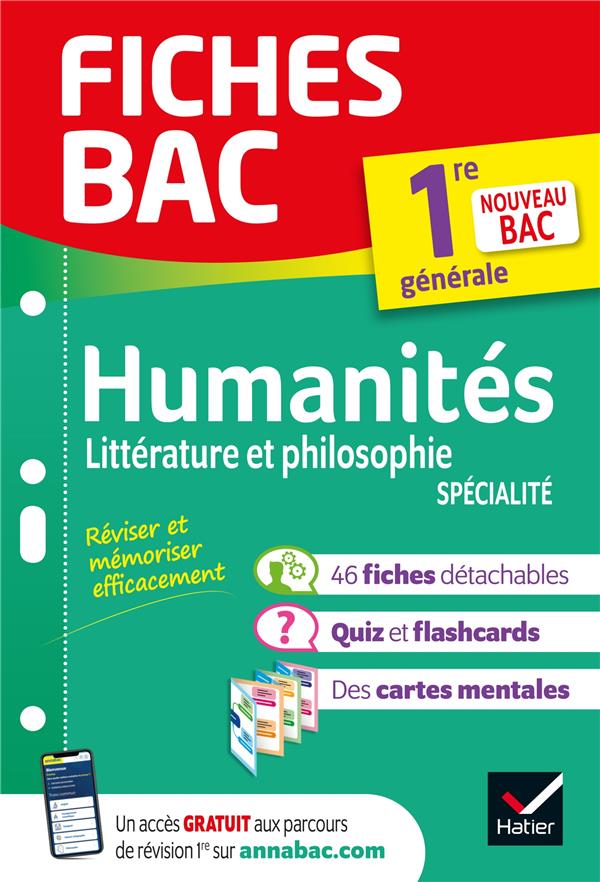 FICHES BAC HLP 1RE GENERALE (SPECIALITE) - BAC 2022 - NOUVEAU PROGRAMME DE PREMIERE - LAMOUCHE/SPIES/TOUET - HATIER SCOLAIRE