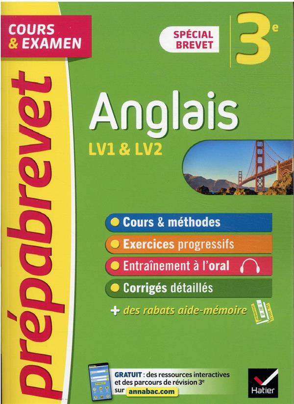 PREPABREVET ANGLAIS 3E BREVET 2022 - AVEC DES COMPLEMENTS AUDIO - BIGNAUX/ROTGE - HATIER SCOLAIRE