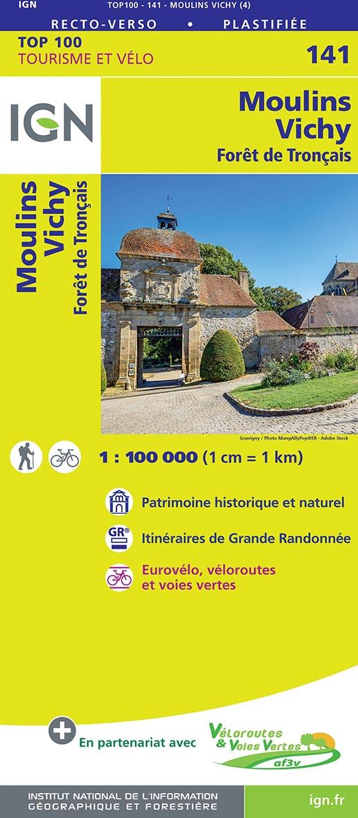 TOP100141 MOULINS / VICHY  1/100.000 - XXX - MICHELIN