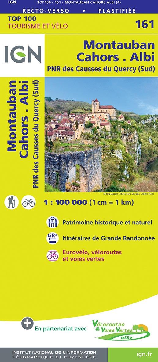 TOP100161 MONTAUBAN / CAHORS / ALBI  1/100.000 - XXX - MICHELIN