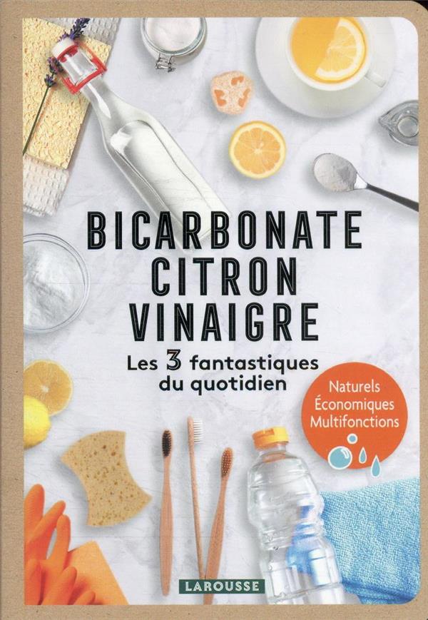 BICARBONATE - CITRON - VINAIGRE - LES 3 FANTASTIQUES DU QUOTIDIEN - PICHARD MARIE-NOELLE - LAROUSSE