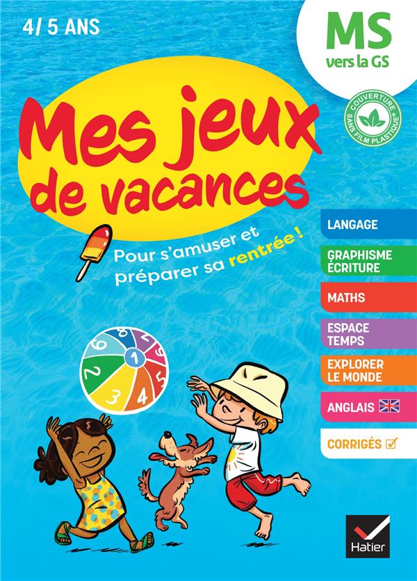 MES JEUX DE VACANCES MS VERS LA GS- 2022 - POUR S-AMUSER ET PREPARER SA RENTREE - DOUTREMEPUICH - HATIER SCOLAIRE