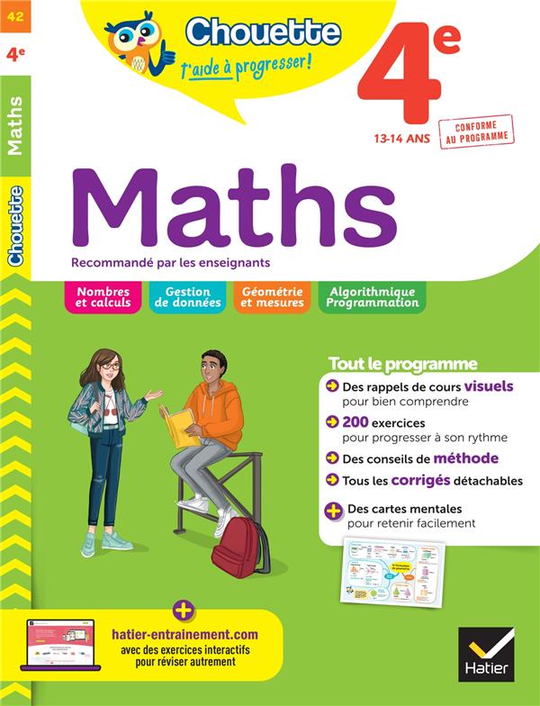 MATHS 4E - CAHIER DE REVISION ET D-ENTRAINEMENT - BONNEFOND/DAVIAUD - HATIER SCOLAIRE