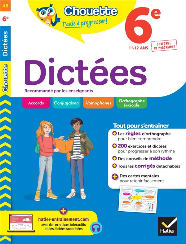 DICTEES 6E - CAHIER DE REVISION ET D-ENTRAINEMENT - SAUVE FABIENNE - HATIER SCOLAIRE