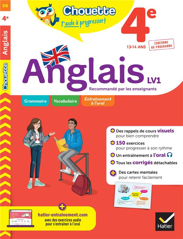 ANGLAIS 4E - LV1 (A2, A2+) - CAHIER DE REVISION ET D-ENTRAINEMENT - NEMNI-NATAF/TOUATI - HATIER SCOLAIRE