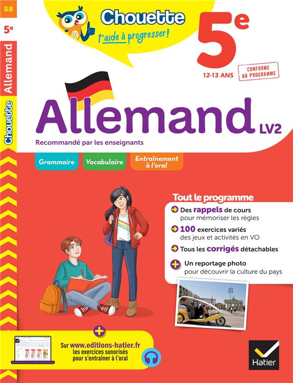 ALLEMAND 5E - LV2 (A1 VERS A2) - CAHIER DE REVISION ET D-ENTRAINEMENT - GUILLOT/LE BERRE - HATIER SCOLAIRE