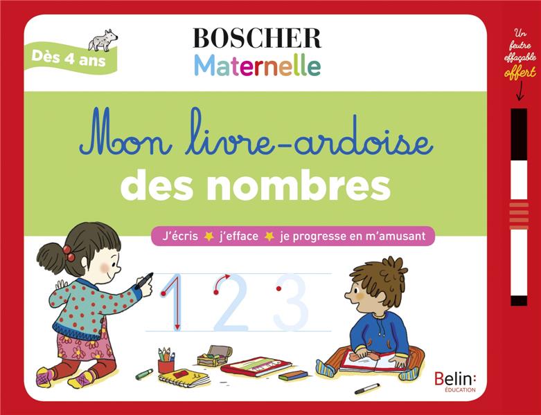 MON LIVRE-ARDOISE DES NOMBRES - CORDIER SEVERINE - BELIN