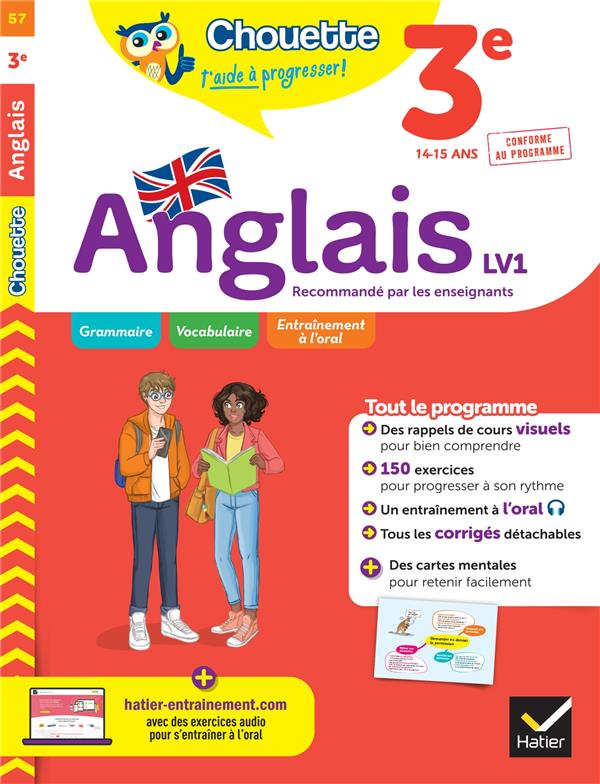 ANGLAIS 3E  - LV1 (A2+, B1) - CAHIER DE REVISION ET D-ENTRAINEMENT - NEMNI-NATAF/TOUATI - HATIER SCOLAIRE