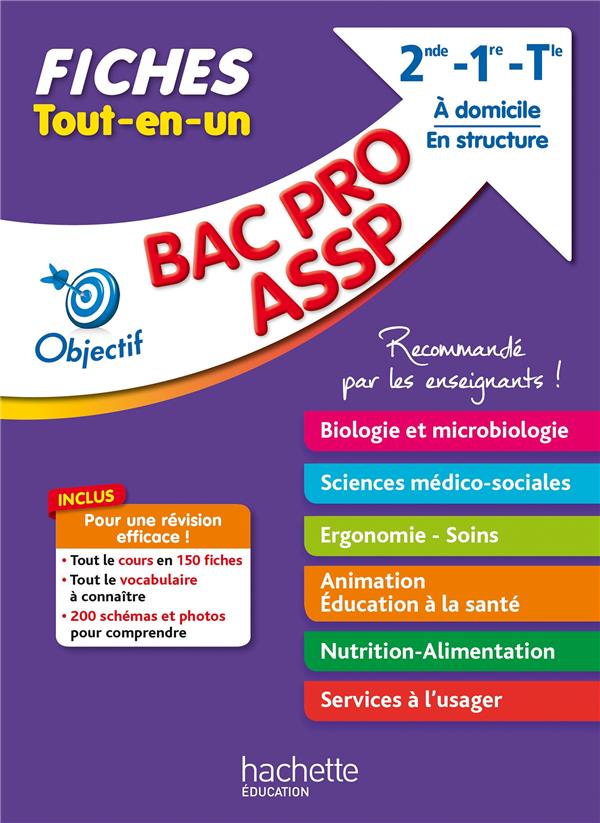 OBJECTIF BAC FICHES BAC PRO ASSP (2ND-1RE-TERM) - GOLA/ROURE/SERVAT - HACHETTE