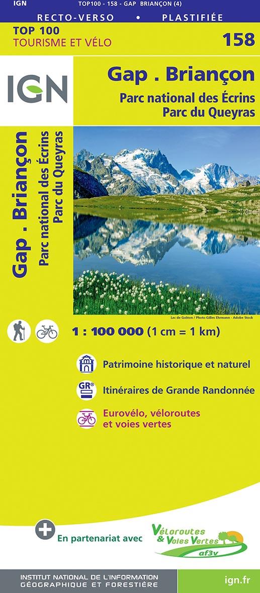 158 - GAP BRIANCON PN DES ECRINS PARC DU QUEYRAS - COLLECTIF IGN - MICHELIN