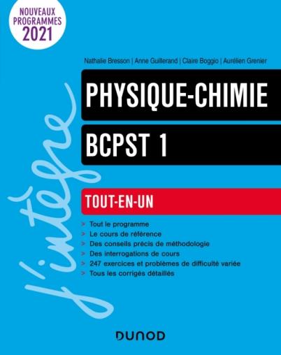 PHYSIQUE-CHIMIE TOUT-EN-UN BCPST 1RE ANNEE - BRESSON/GUILLERAND - DUNOD