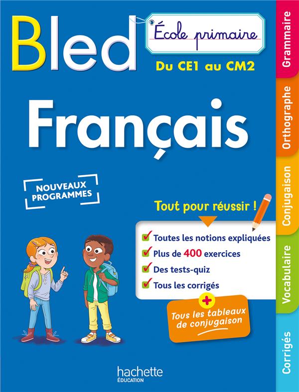 BLED ECOLE PRIMAIRE FRANCAIS DU CE1 AU CM2 - COUQUE CLAUDE - HACHETTE