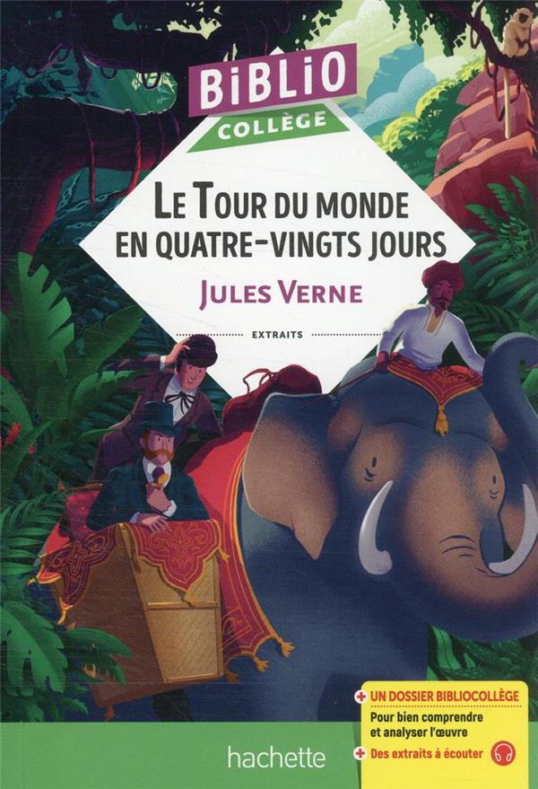 BIBLIOCOLLEGE LE TOUR DU MONDE EN 80 JOURS (J VERNE) - VERNE JULES - HACHETTE