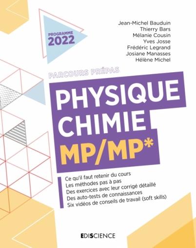 PHYSIQUE-CHIMIE MP/MP* - BAUDUIN/BARS/COUSIN - DUNOD