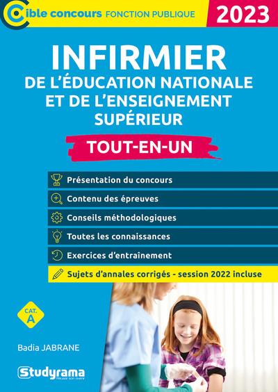 INFIRMIER DE L EDUCATION NATIONALE ET DE L ENSEIGNEMENT SUPERIEUR  TOUT-EN-UN (CATEGORIE AA  CONCOU - JABRANE BADIA - STUDYRAMA