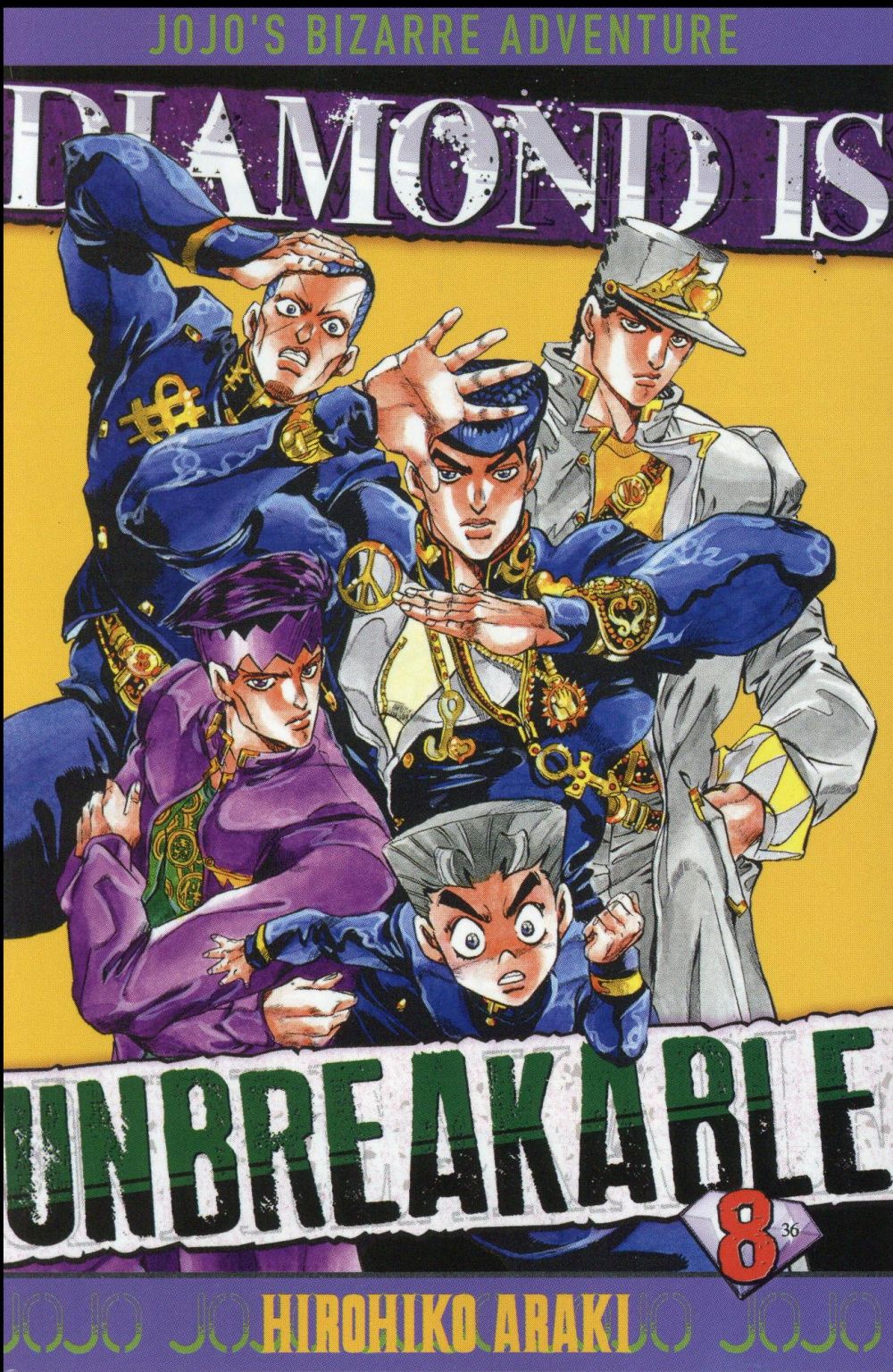 JOJO'S - DIAMOND IS UNBREAKABLE T08 - ARAKI HIROHIKO - Delcourt