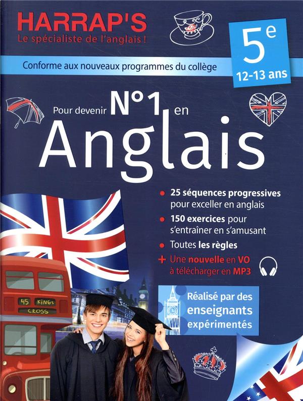 NUMERO 1 EN ANGLAIS 5E AVEC HARRAP'S - LECLERCQ CELINE - LAROUSSE