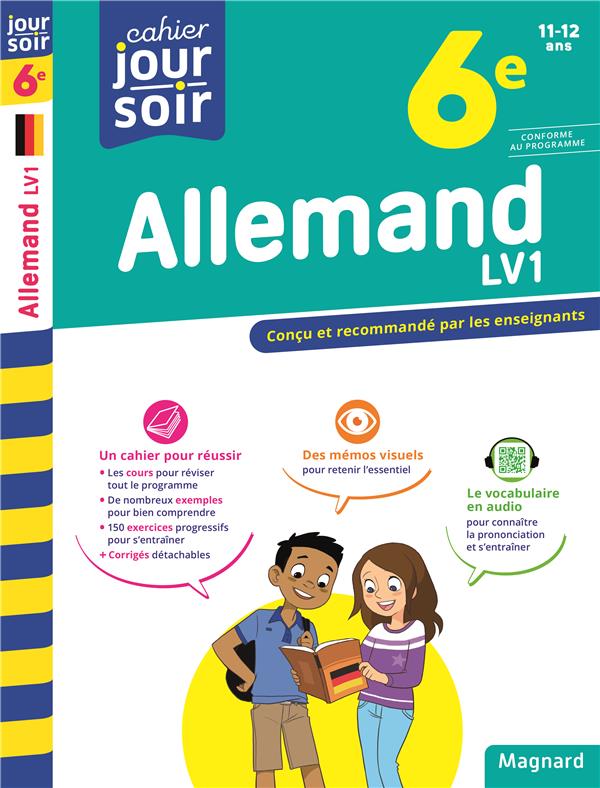 ALLEMAND 6E LV1 - CAHIER JOUR SOIR - CONCU ET RECOMMANDE PAR LES ENSEIGNANTS - MULLIEZ-HOPPENOT C. - MAGNARD